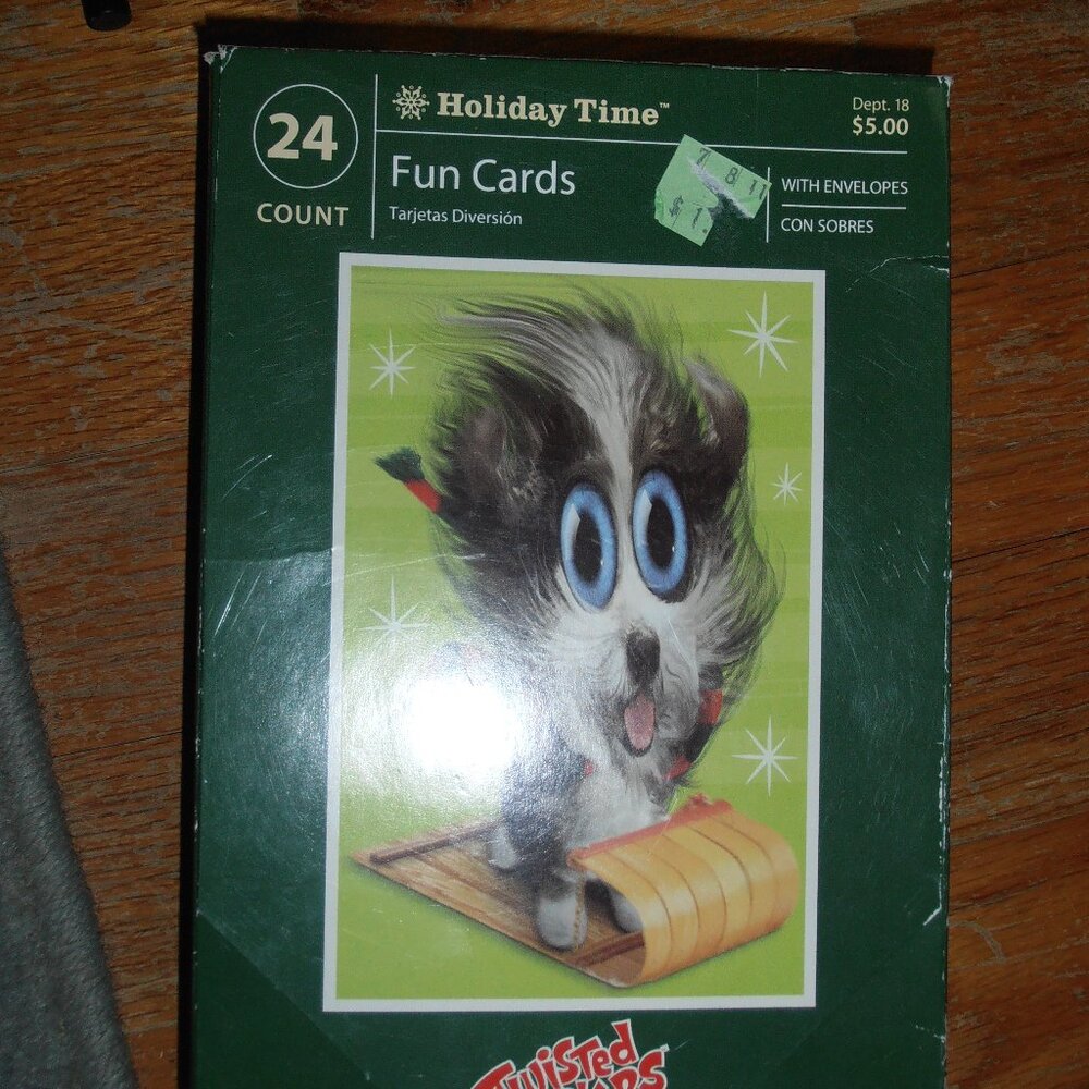 Twisted Whiskers American Greetings Christmas/Holiday ~ 21 Cards & Envelopes